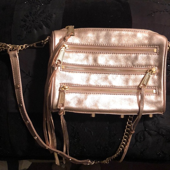 Handbags - NWOT Rebecca Minkoff purse Metallic cross body wedding fun trendy